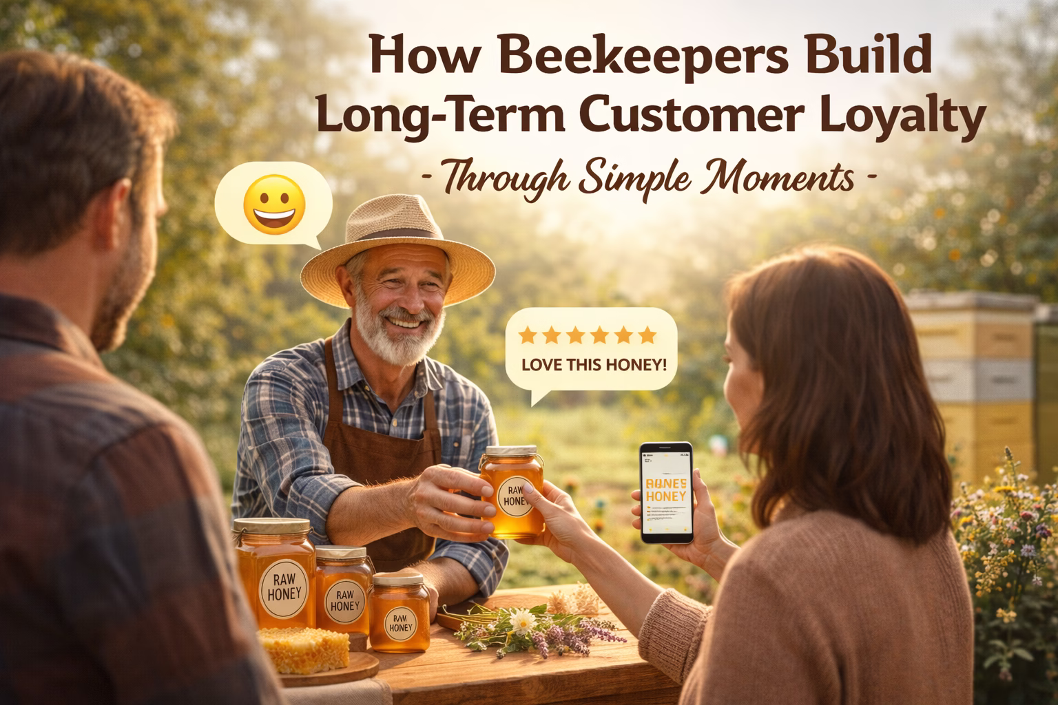 Beekeeper building long-term customer loyalty through personal interaction and trust